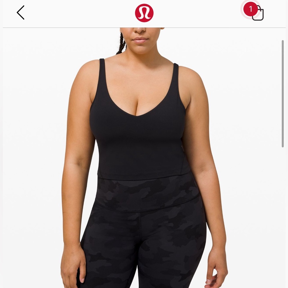 Black  Lululemon Align Tank Top